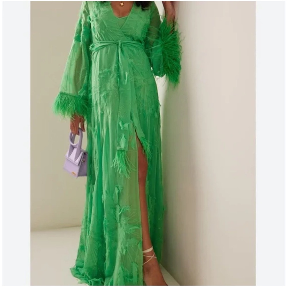 Alexis Vibrant Green Long Sleeve Dress